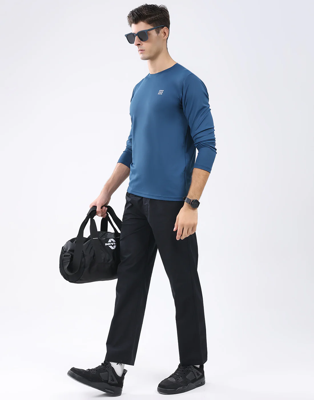 Rock.it Men Black Solid Regular Fit Winter Lower - Image 5