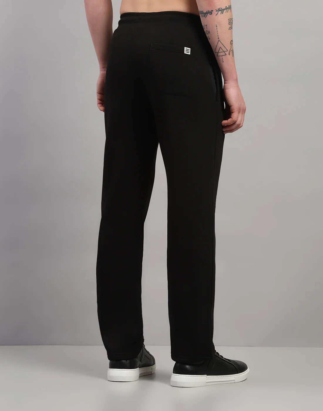 Rock.it Men Black Solid Regular Fit Winter Lower - Image 4