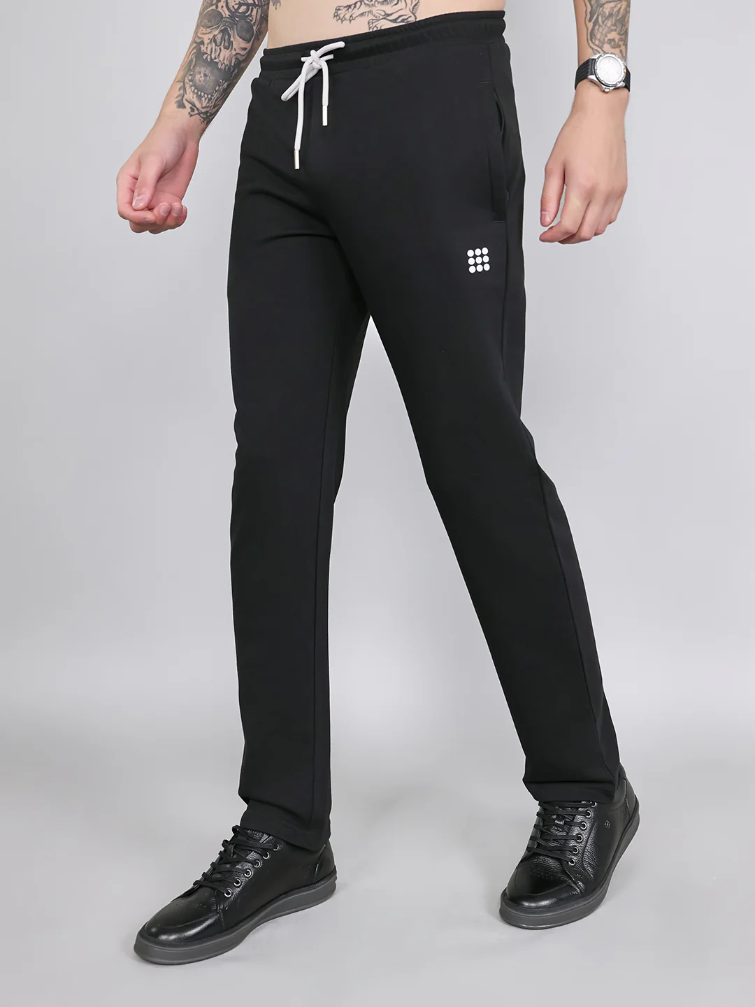 Rock.it Men Black Solid Smart Fit Lower - Image 2