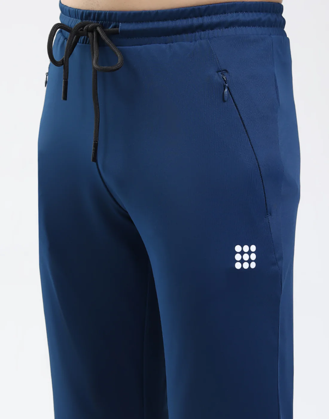 Rock.it Men Dark Blue Solid Mock Neck Full Sleeve Winter Tracksuit - Image 8