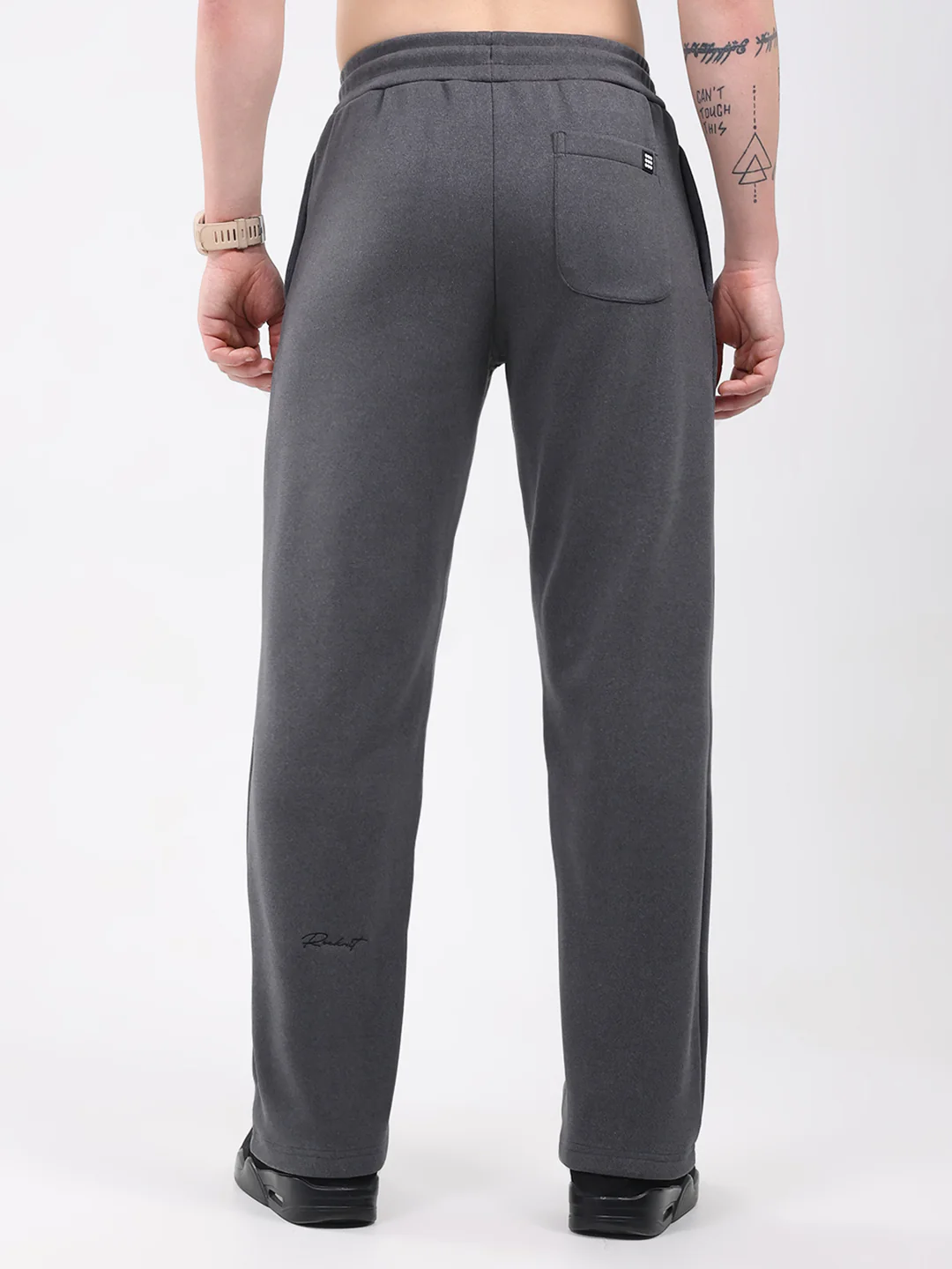 Rock.it Men Grey Solid Regular Fit Winter Lower - Image 5