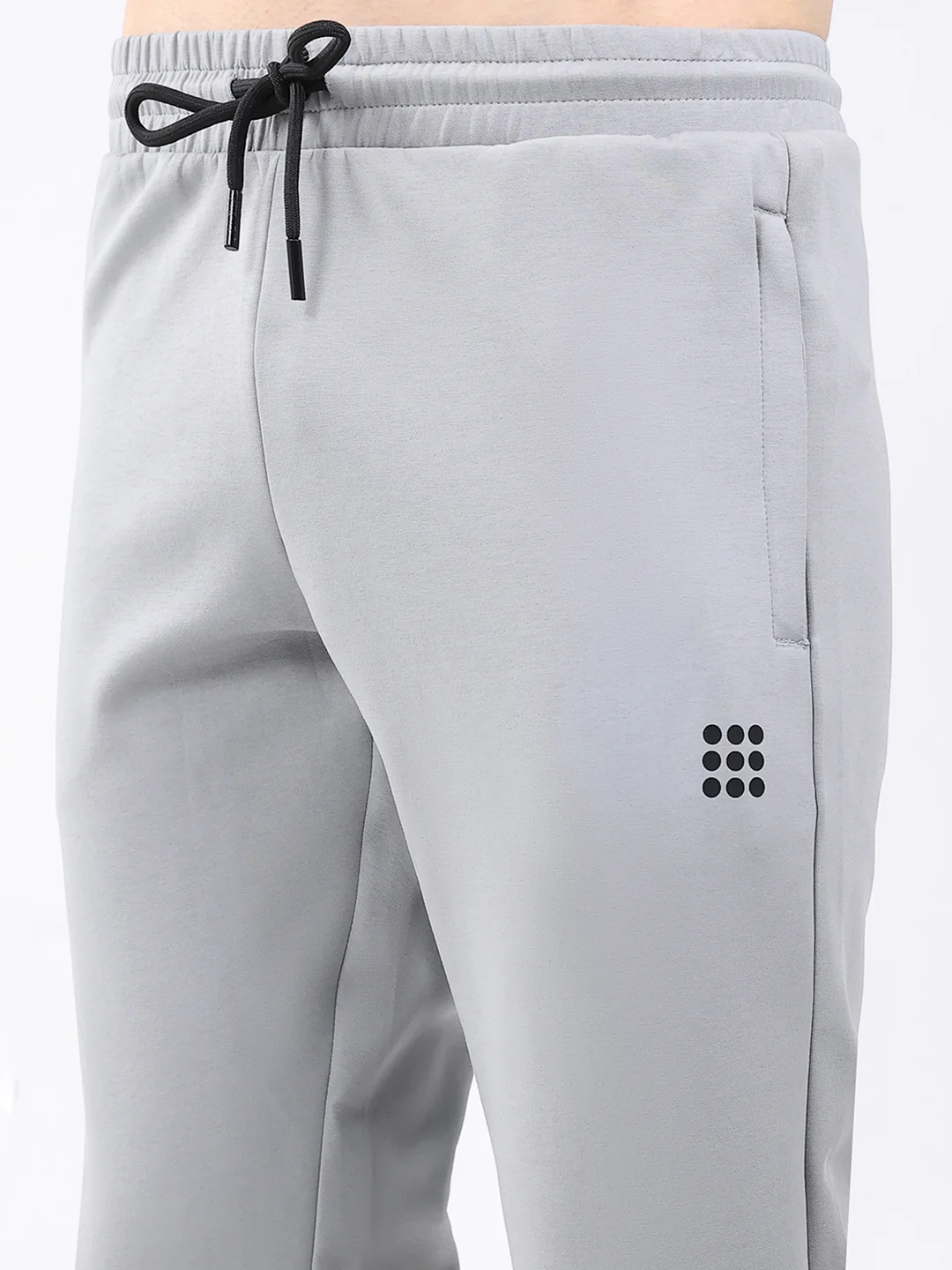 Rock.it Men Grey Solid Round Neck Full Sleeve Winter Tracksuit - Image 9
