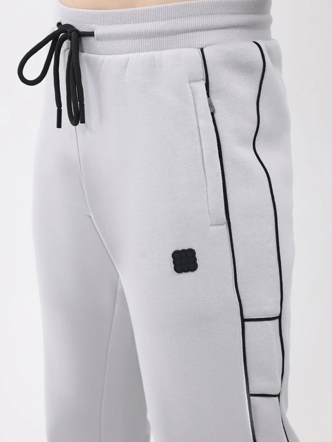 Rock.it Men Light Grey Solid Regular Fit Winter Lower - Image 6