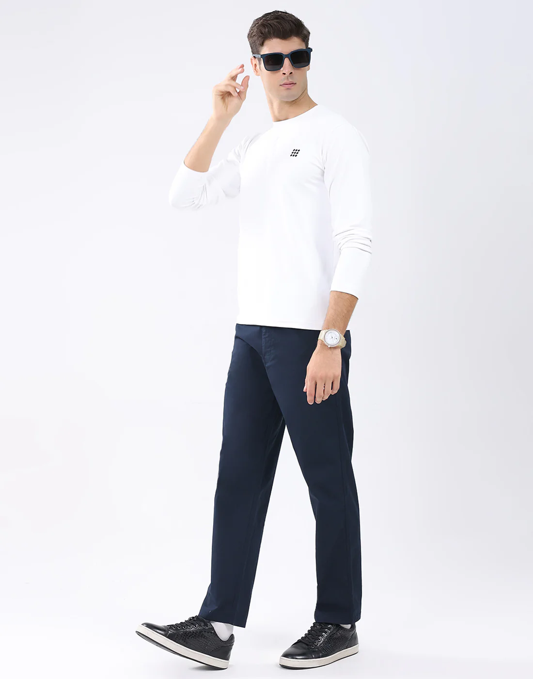 Rock.it Men Navy Blue Solid Regular Fit Winter Lower - Image 5
