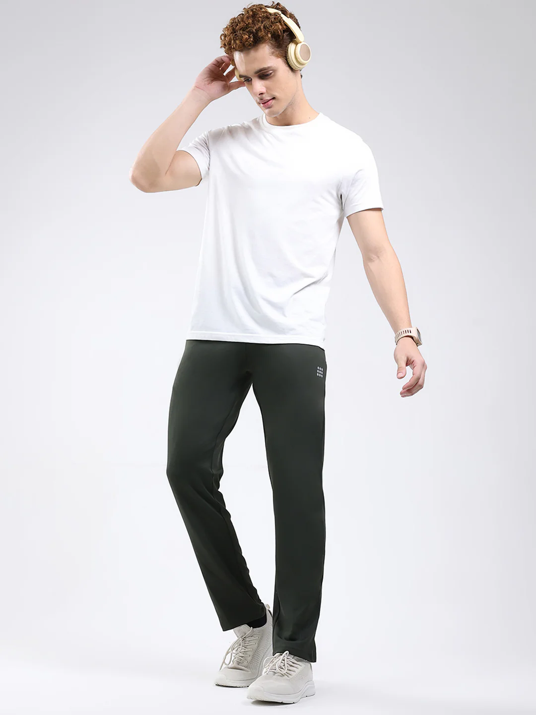 Rock.it Men Olive Solid Regular Fit Winter Lower - Image 2