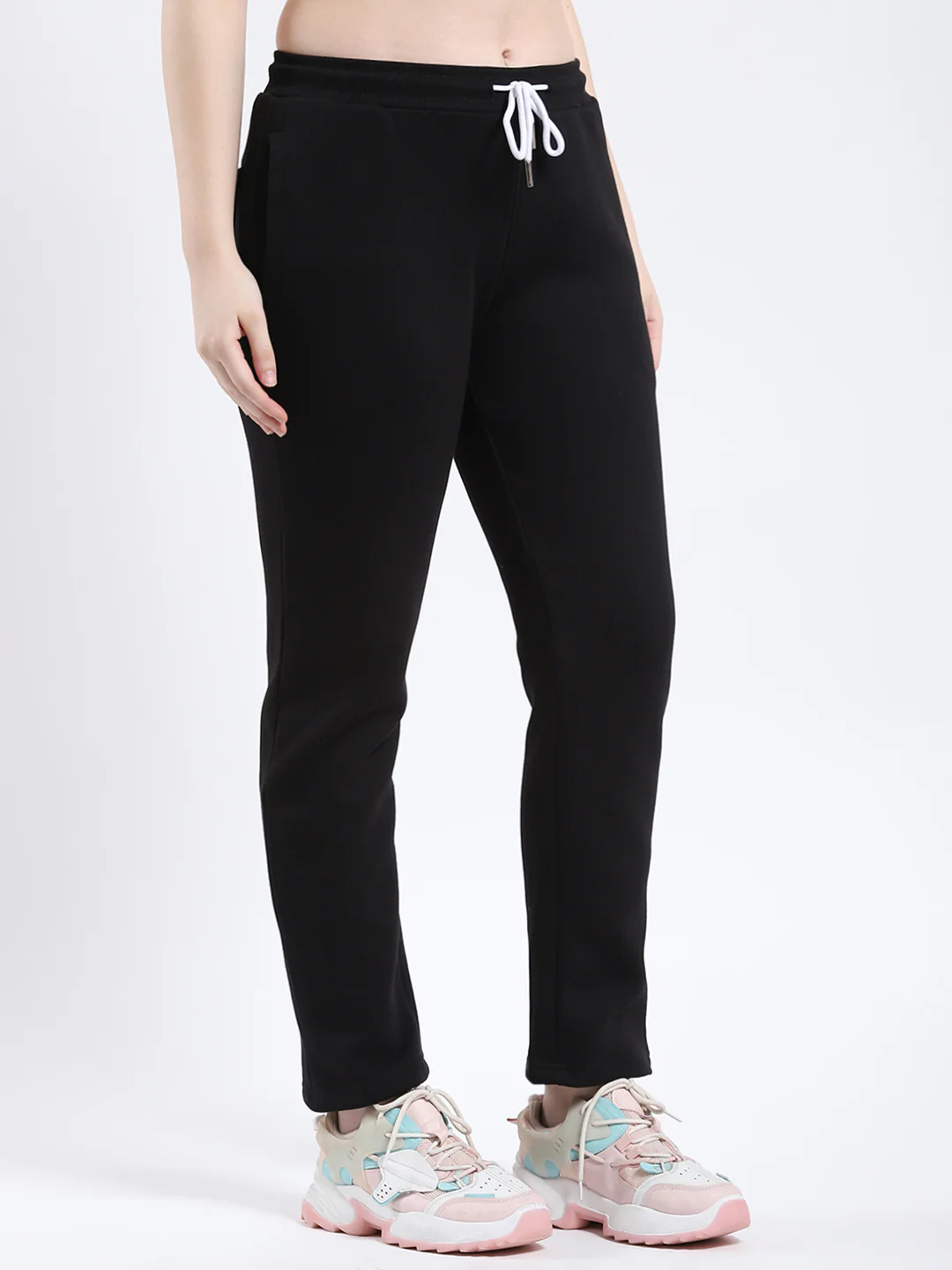 Rock.it Women Black Solid Regular Fit Winter Lower - Image 4