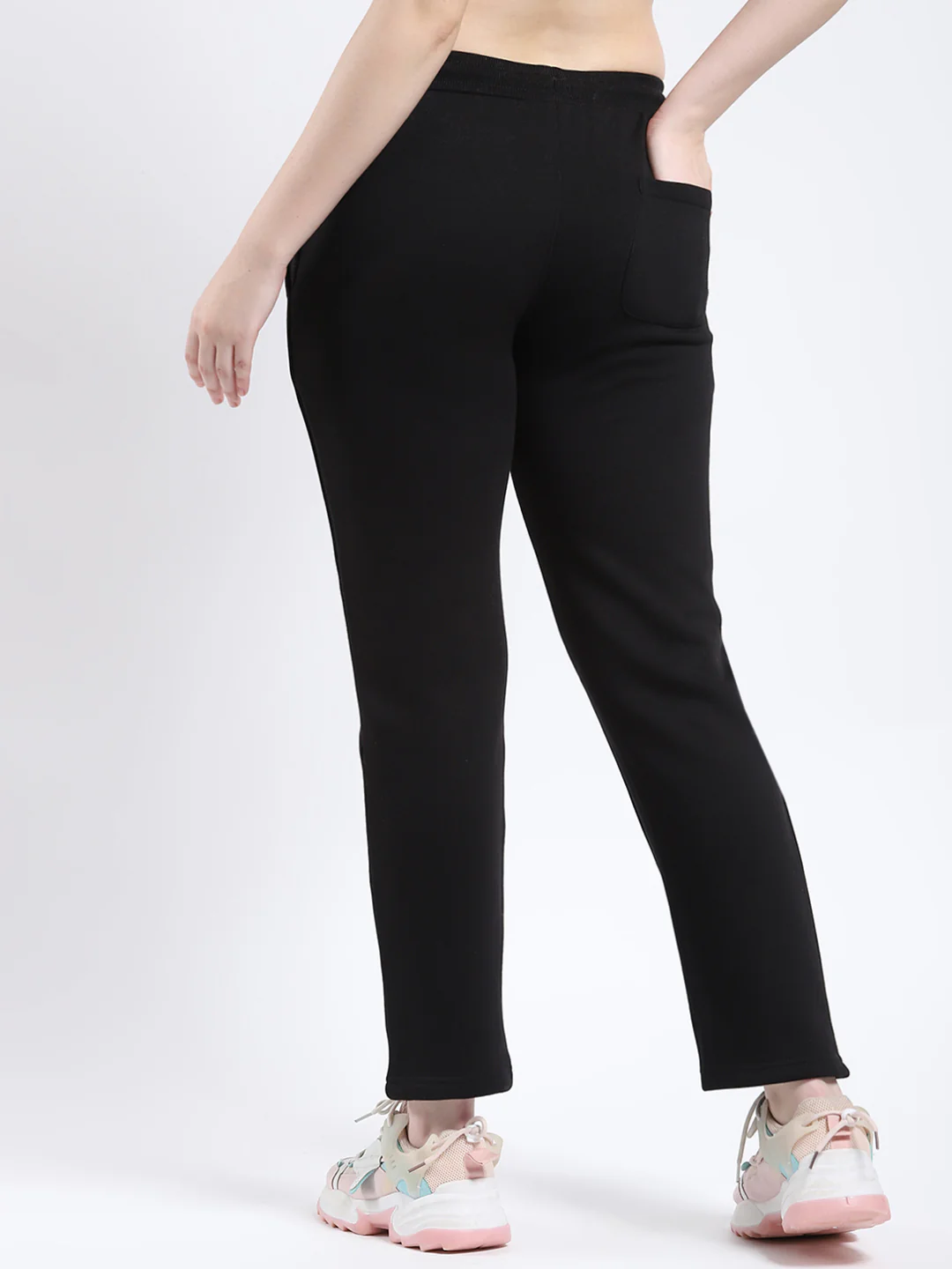 Rock.it Women Black Solid Regular Fit Winter Lower - Image 5