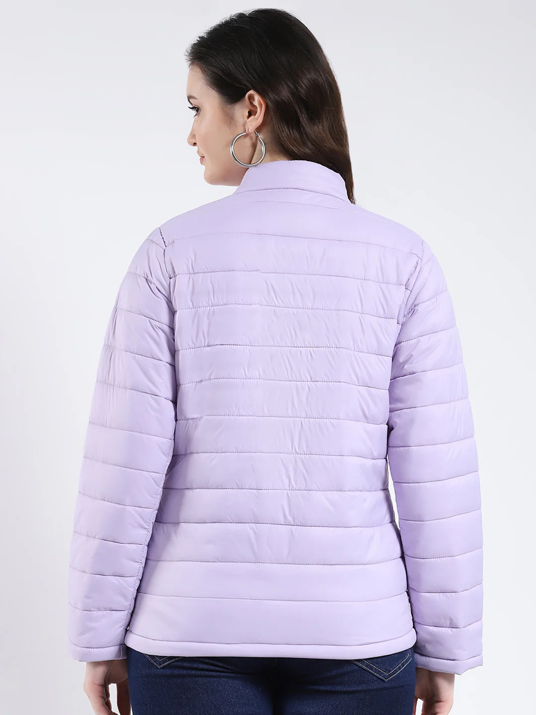 Rock.it Women Purple Solid Mock Neck Full Sleeve Jacket - Image 5