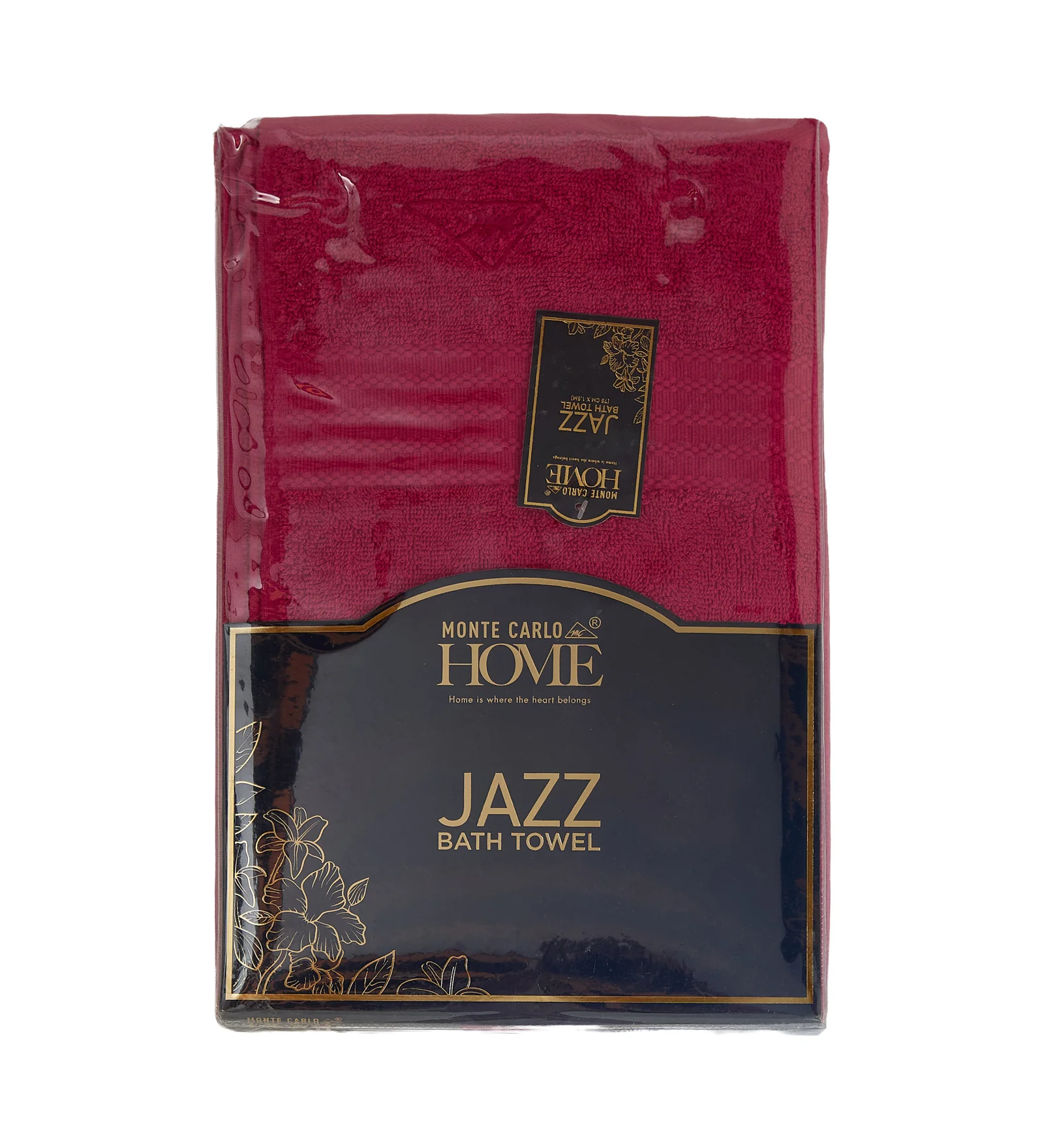 Rose Red Pure Cotton Solid 380 GSM Bath Towel 1 Piece (Jazz Collection) - Image 9