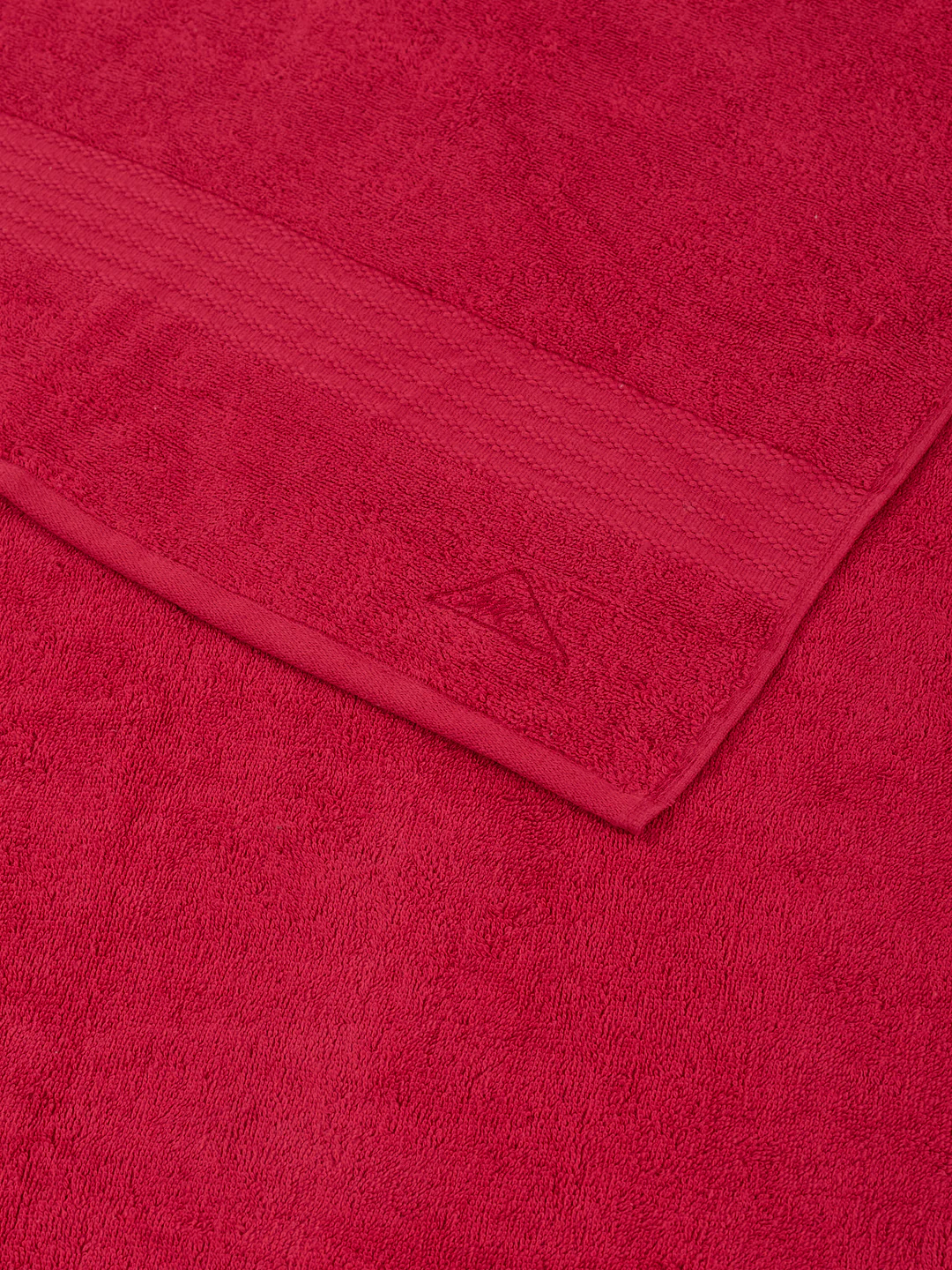 Rose Red Pure Cotton Solid 380 GSM Car Towel 1 Piece (Jazz Collection) - Image 5