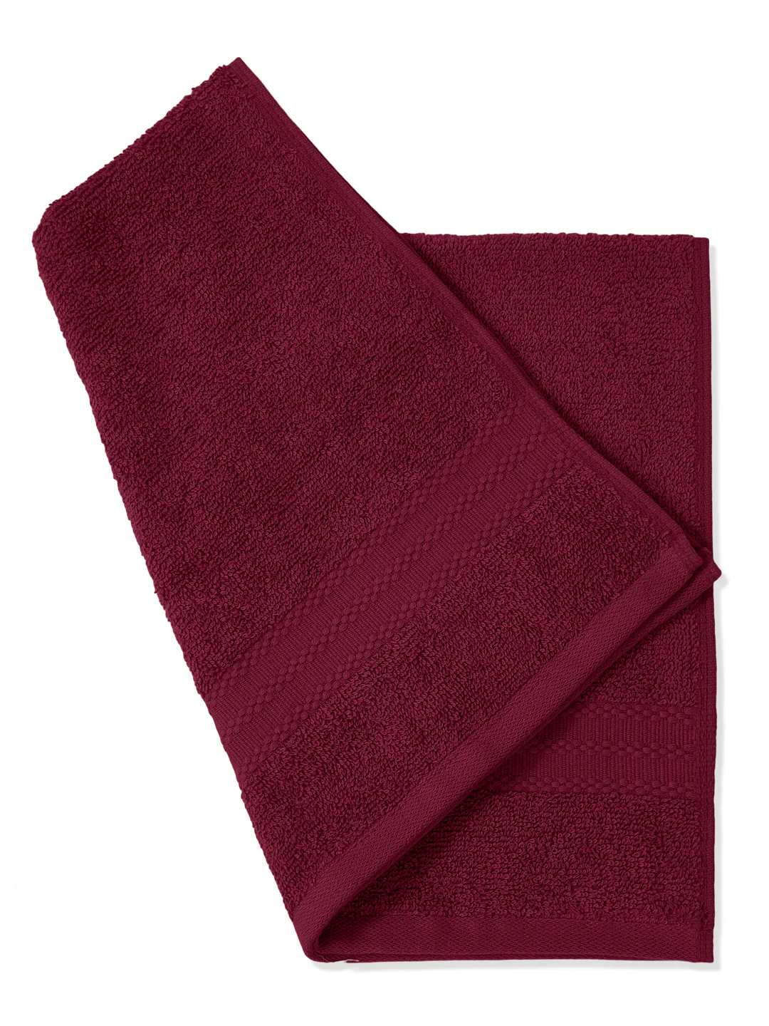 Rose Red Pure Cotton Solid 380 GSM Hand Towel 2 Pc Set (Jazz Collection) - Image 8