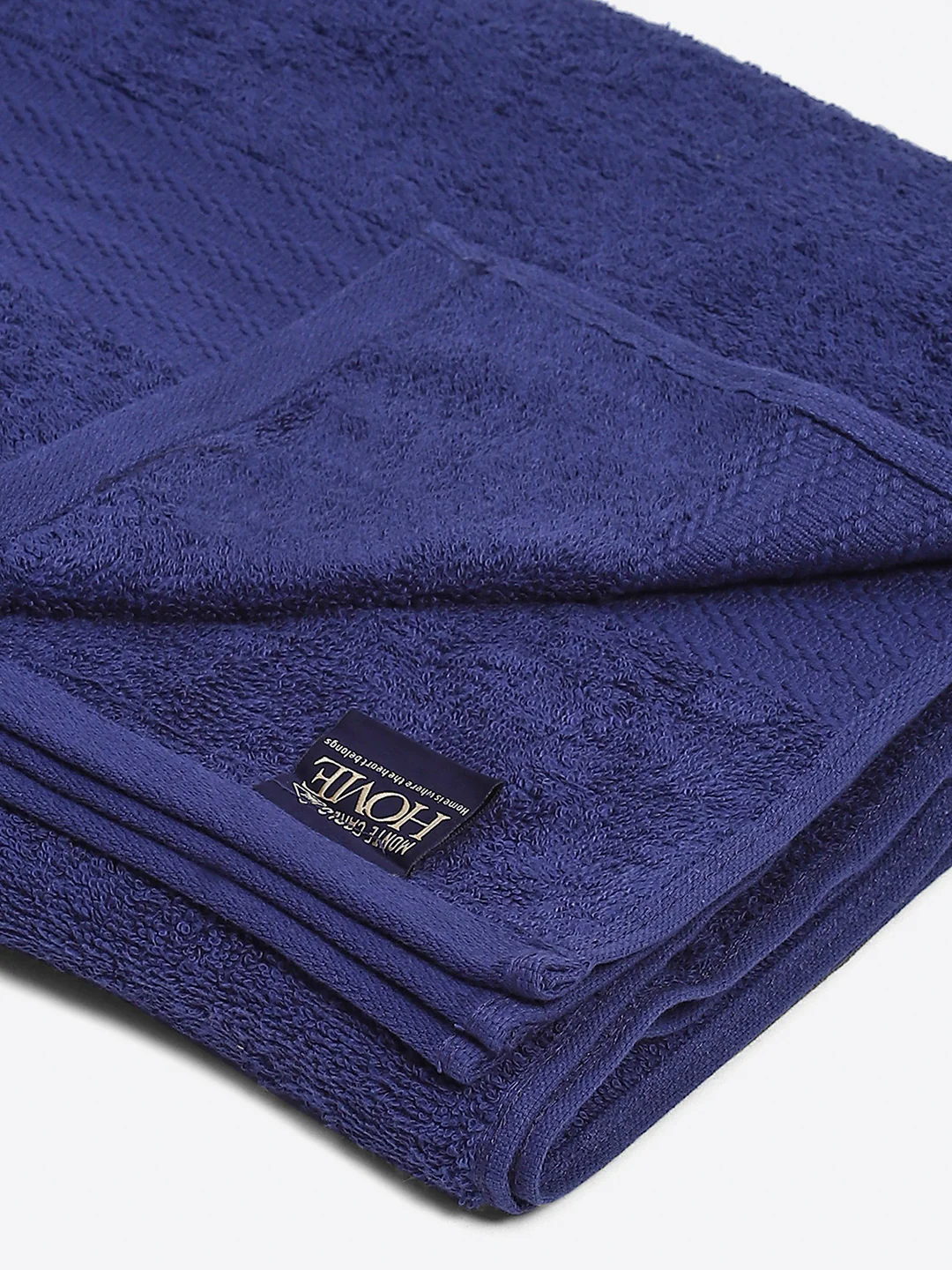 Royal Blue Cotton Solid 400 GSM Car Towel (Jazz) - Image 3