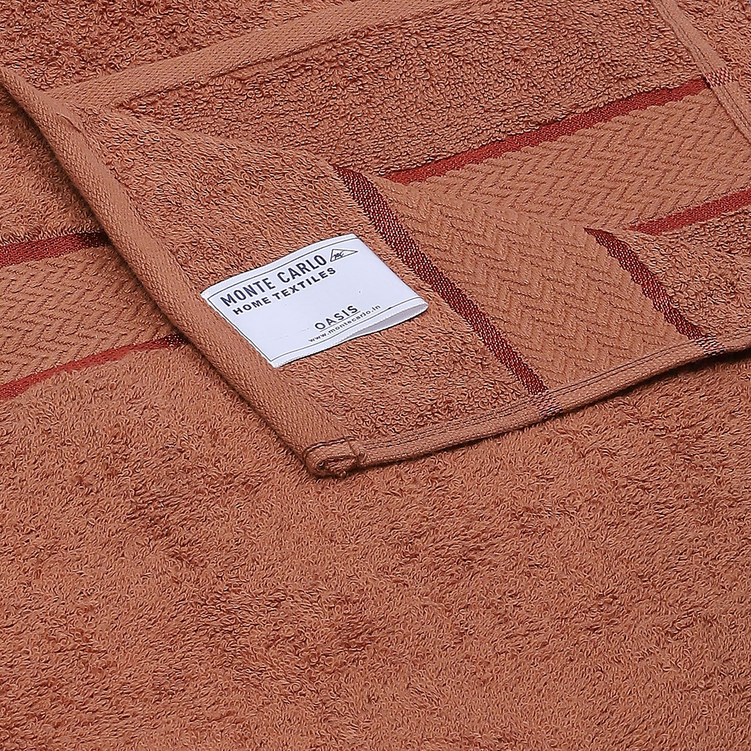 Rust Cotton 450 GSM Bath Towel - Image 4