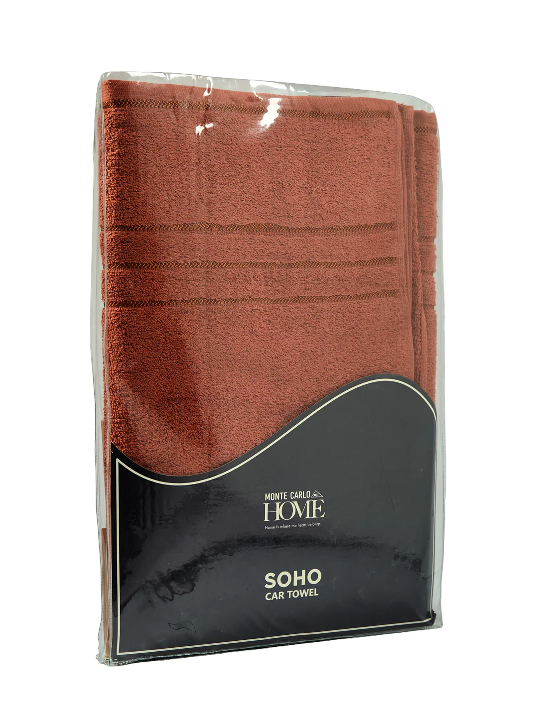 Rust Pure Cotton Solid 340 GSM Car Towel 1 Piece (Soho Collection) - Image 8