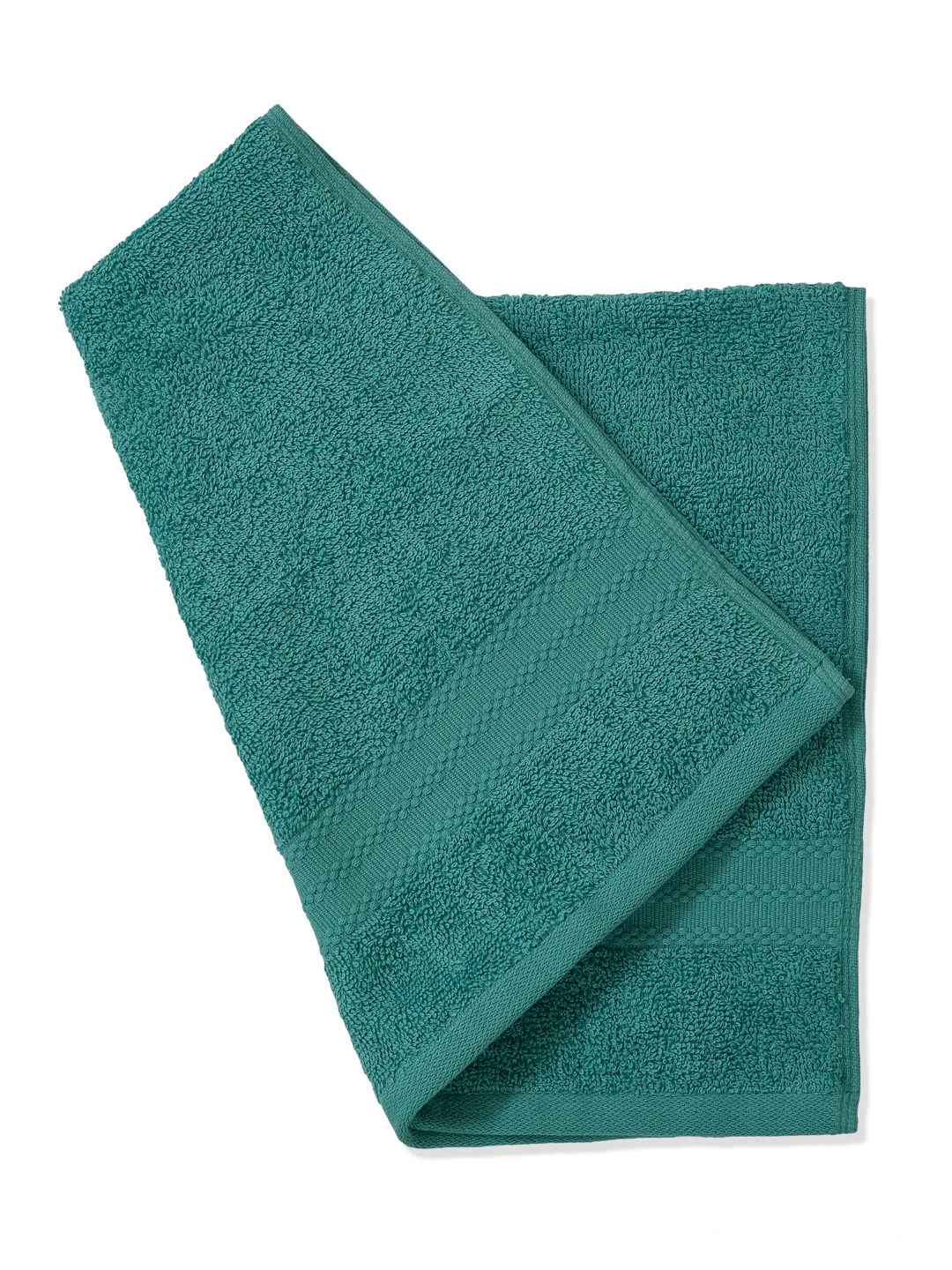Sea Green Pure Cotton Solid 380 GSM Hand Towel 2 Pc Set (Jazz Collection) - Image 7