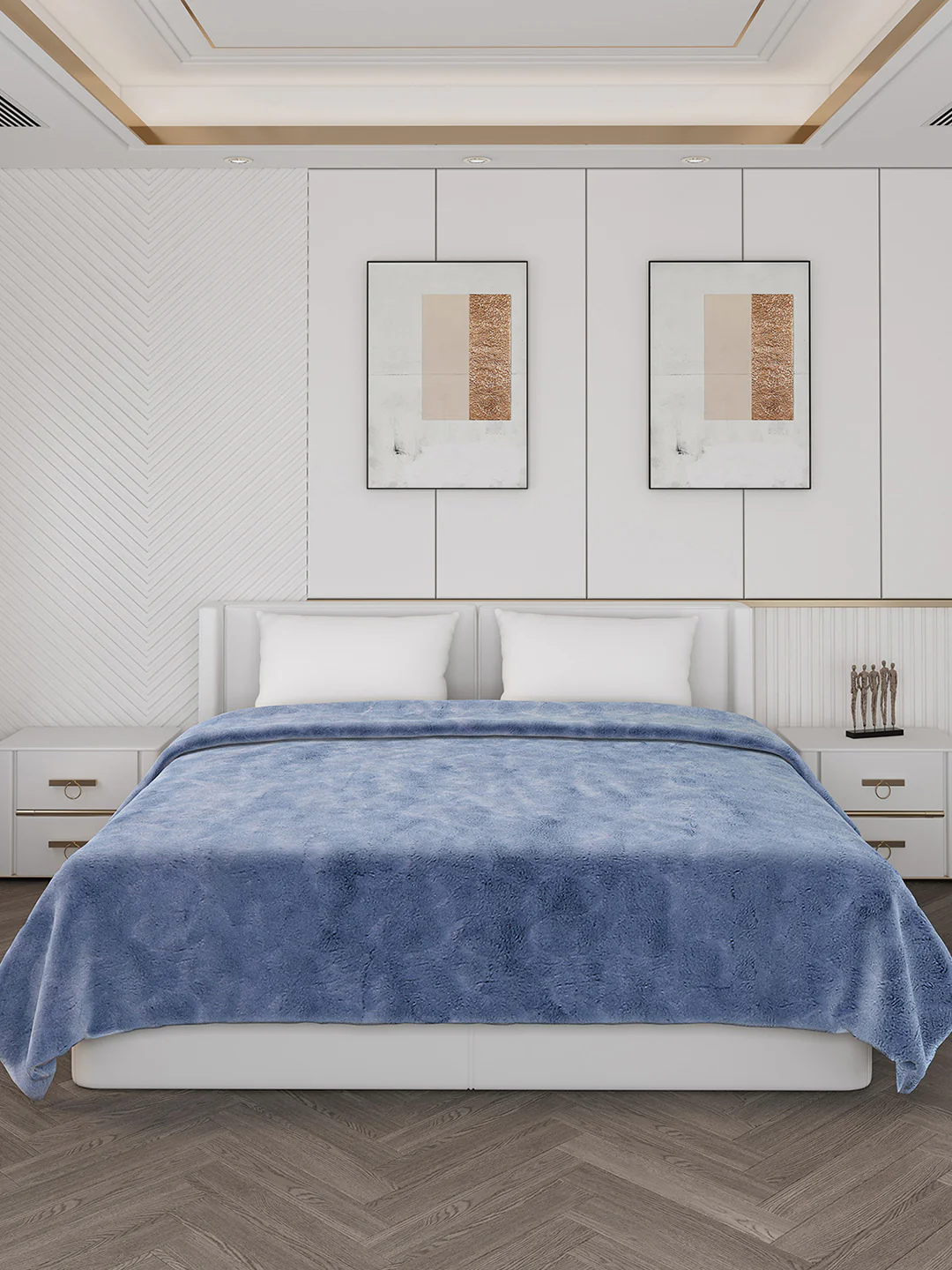 Self Design Double Bed 1000 GSM Blanket Henry 2 Ply (Weight 6.3 kg) - Image 2