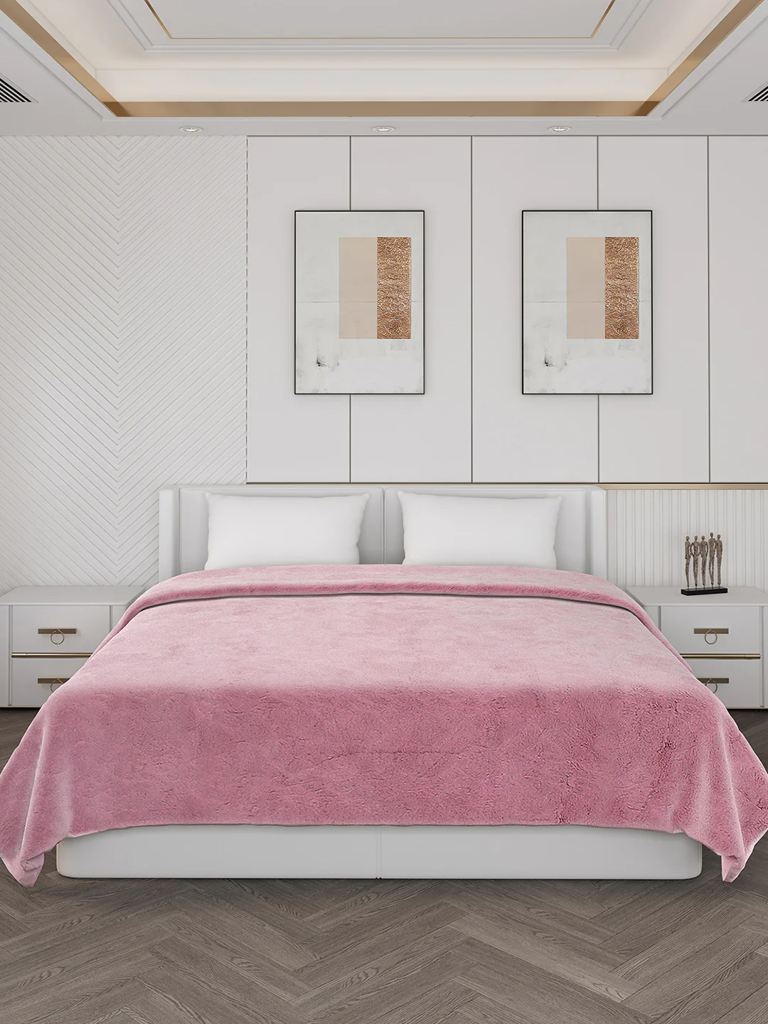 Self Design Double Bed 1000 GSM Blanket Henry 2 Ply (Weight 6.3 kg) - Image 2