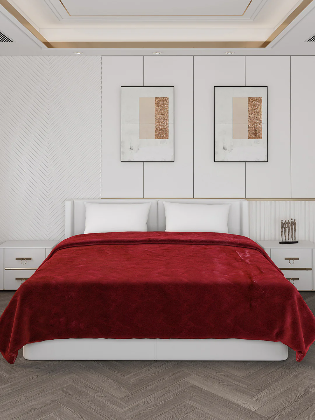 Self Design Double Bed 1000 GSM Blanket Henry 2 Ply (Weight 6.3 kg) - Image 2