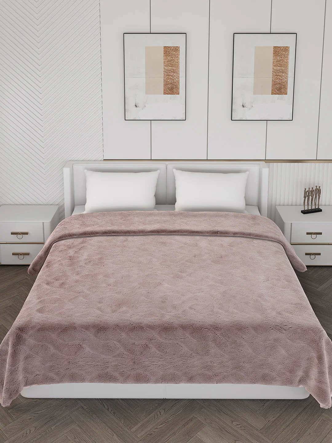 Self Design Double Bed 1000 GSM Blanket Henry 2 Ply (Weight 6.3 kg) - Image 3