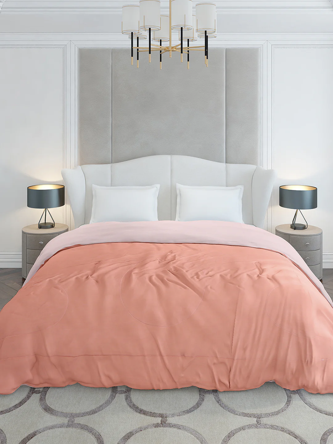 Solid Double Bed 110 GSM Comforter for AC Room - (Icefelgdb) - Image 2