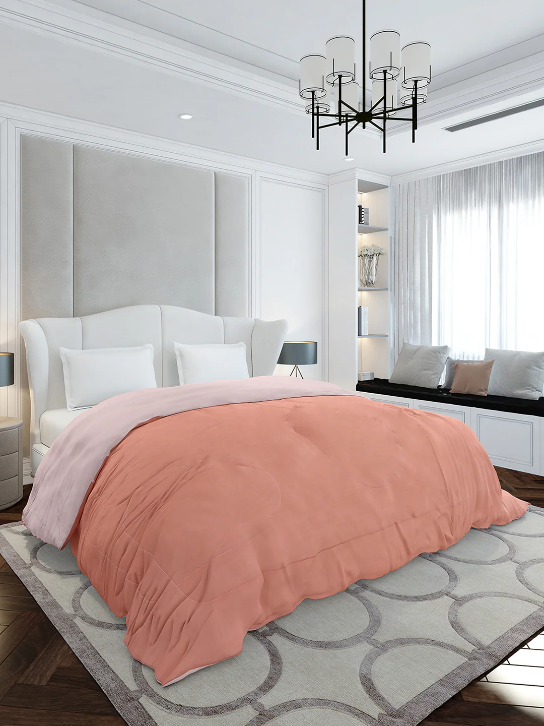 Solid Double Bed 110 GSM Comforter for AC Room - (Icefelgdb) - Image 4
