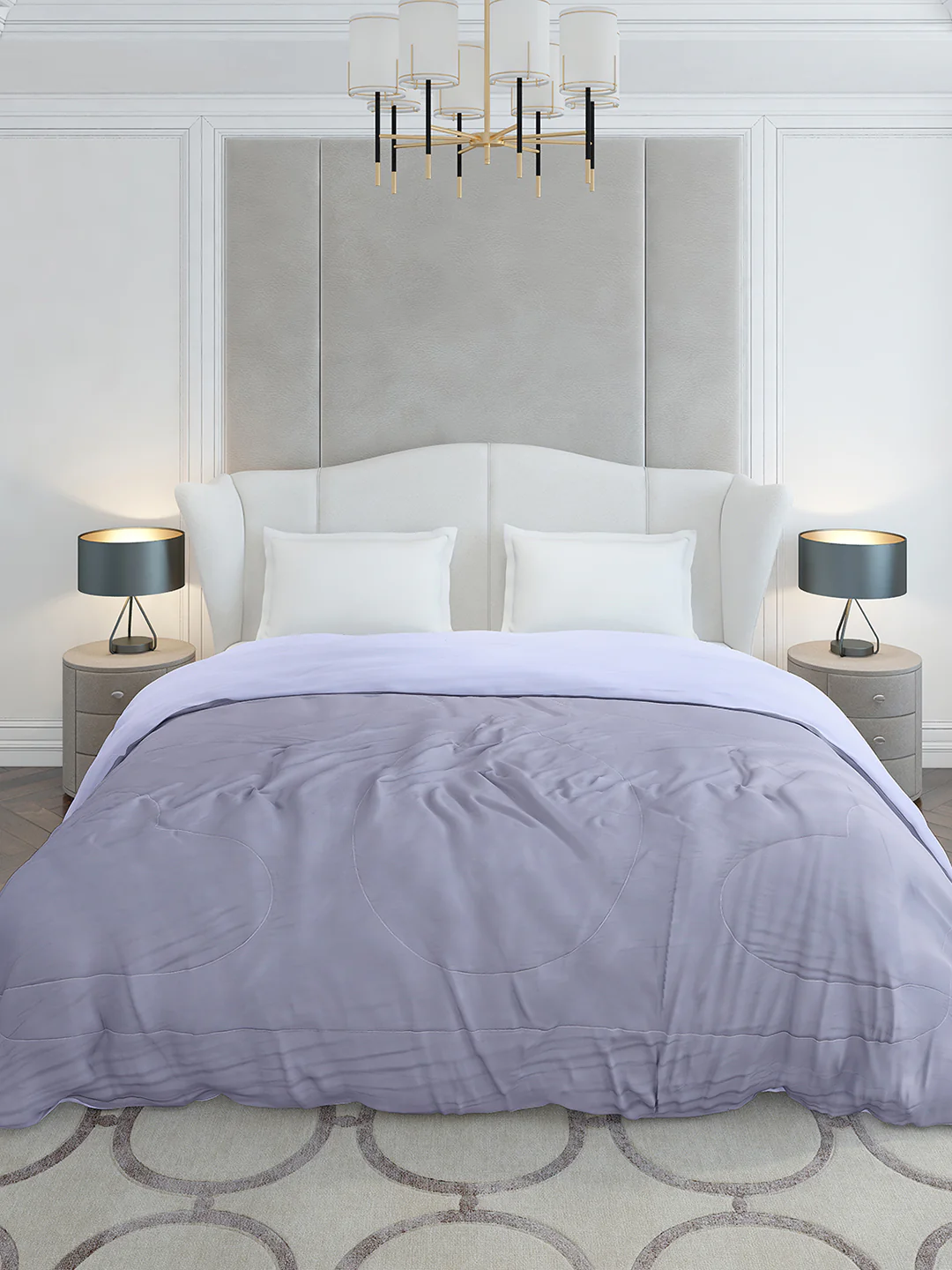 Solid Double Bed 110 GSM Comforter for AC Room - (Icefelgdb) - Image 2