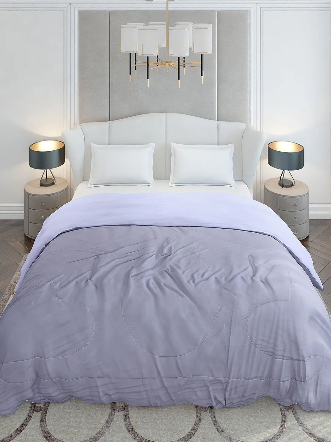Solid Double Bed 110 GSM Comforter for AC Room - (Icefelgdb) - Image 3
