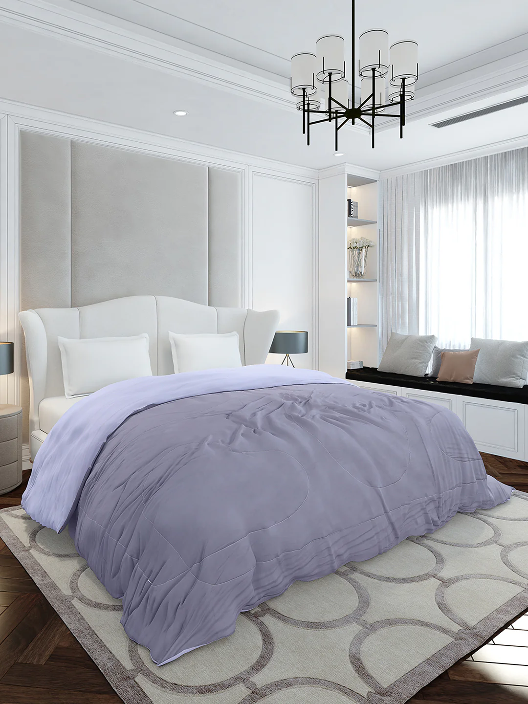 Solid Double Bed 110 GSM Comforter for AC Room - (Icefelgdb) - Image 4