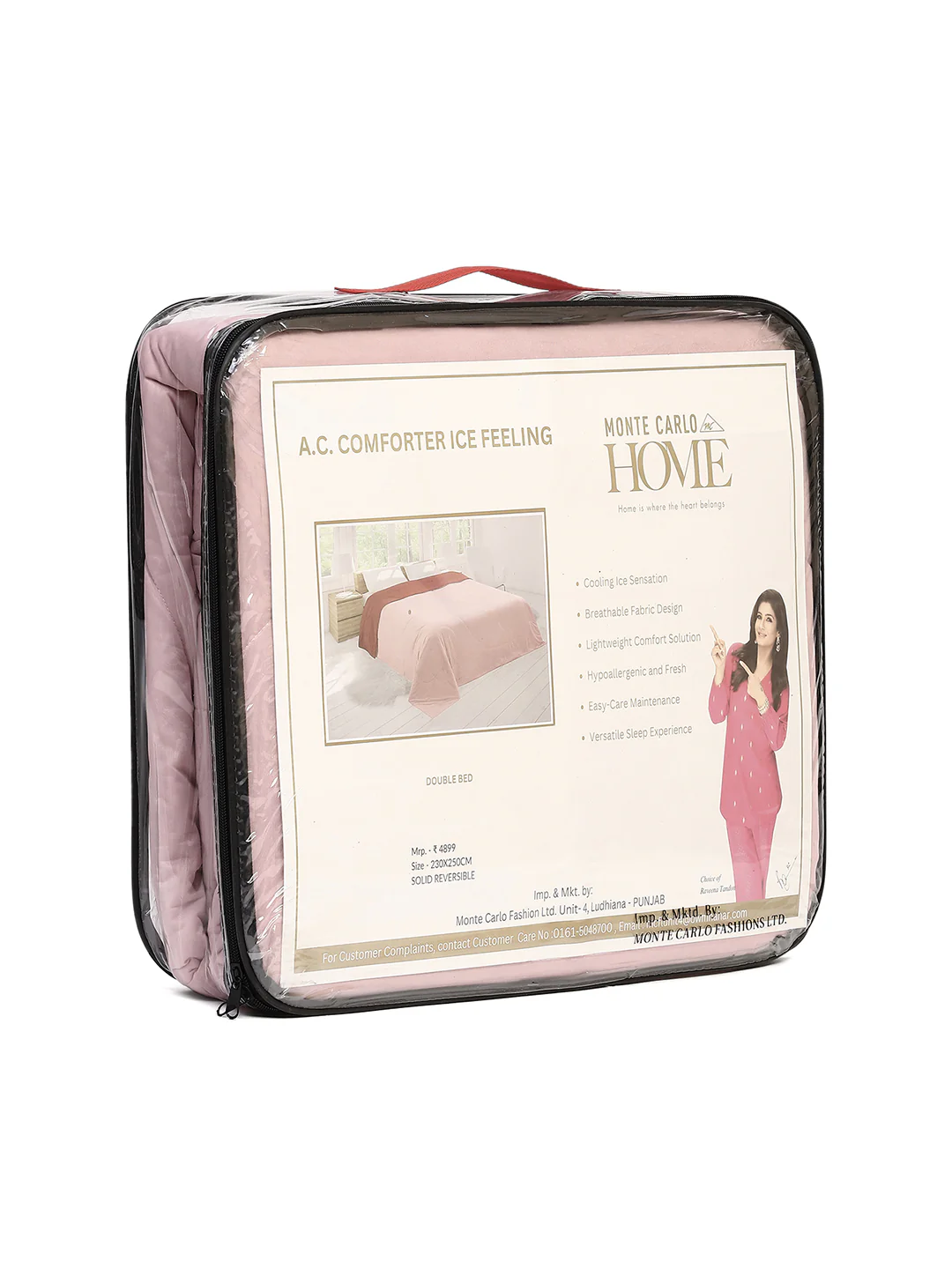 Solid Double Bed 110 GSM Comforter for AC Room - (Icefelgdb) - Image 12