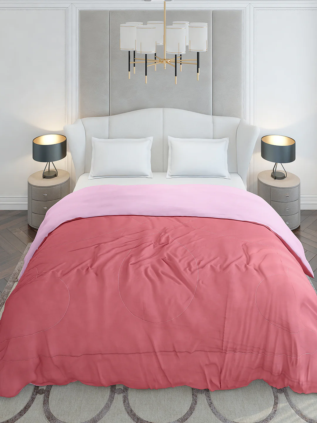 Solid Double Bed 110 GSM Comforter for AC Room - (Icefelgdb) - Image 2