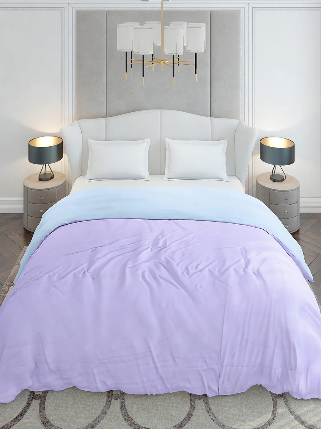Solid Double Bed 110 GSM Comforter for AC Room - (Icefelgdb) - Image 3