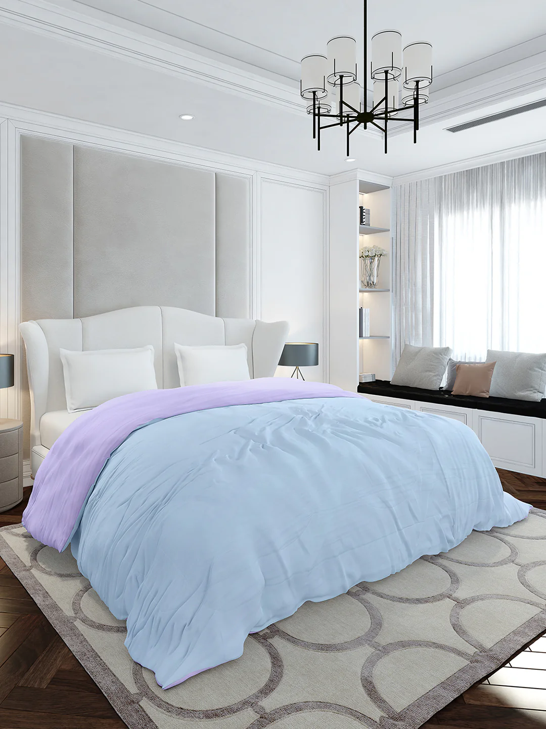 Solid Double Bed 110 GSM Comforter for AC Room - (Icefelgdb) - Image 5