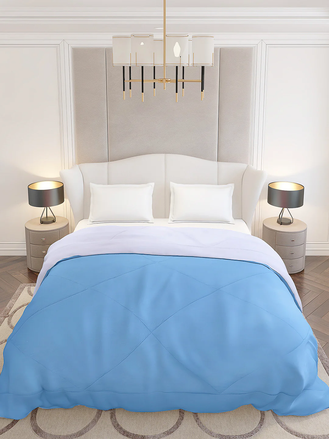 Solid Double Bed 210 GSM Comforter Ava for Mild Winter (Weight 0.9 kg) - Image 3