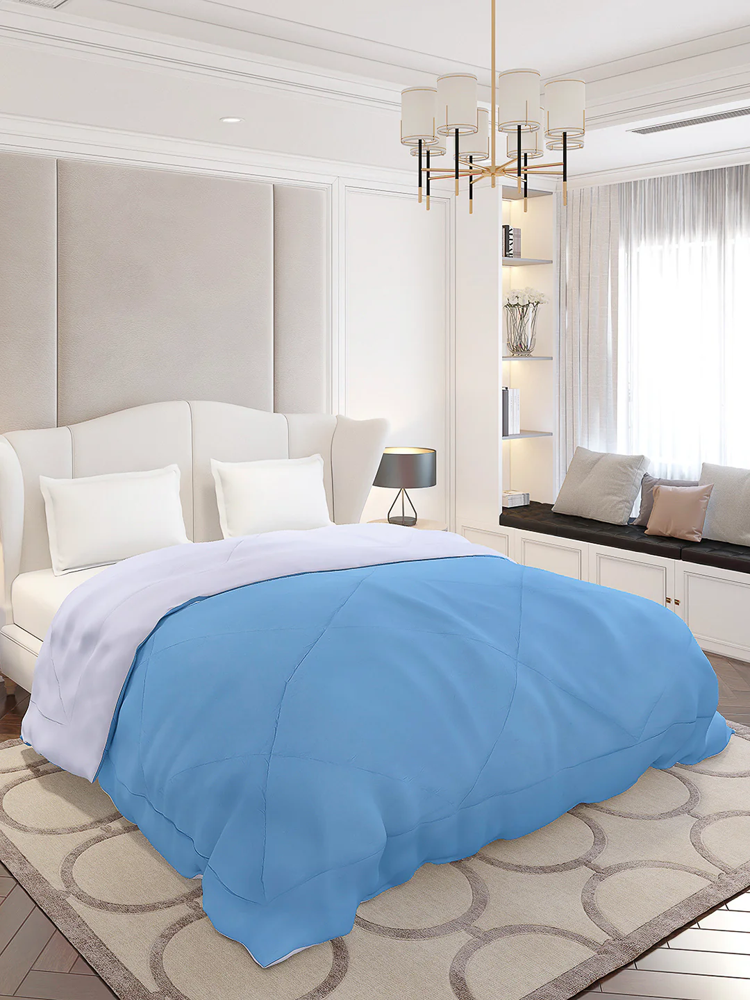 Solid Double Bed 210 GSM Comforter Ava for Mild Winter (Weight 0.9 kg) - Image 4