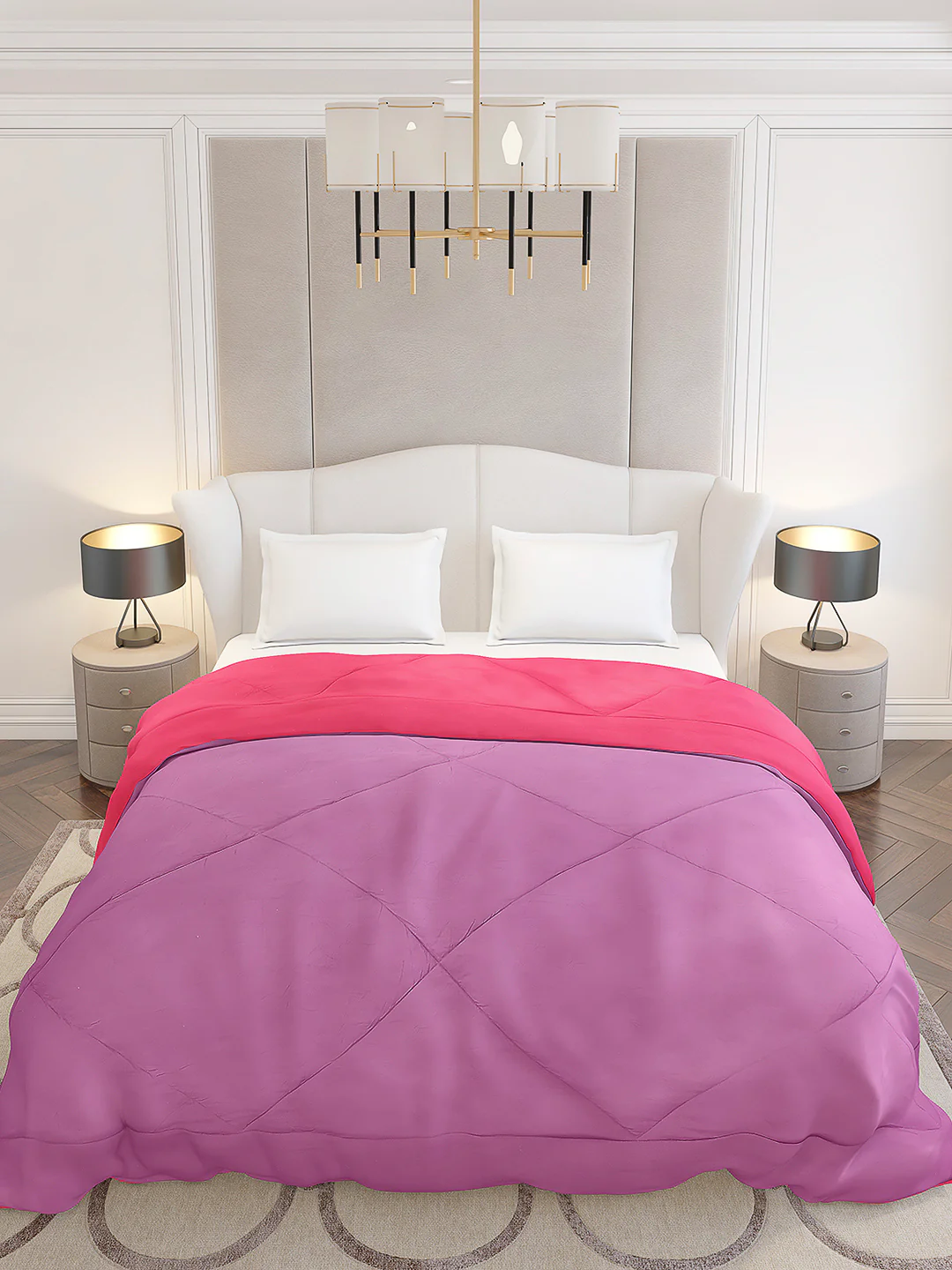 Solid Double Bed 210 GSM Comforter Ava for Mild Winter (Weight 0.9 kg) - Image 3