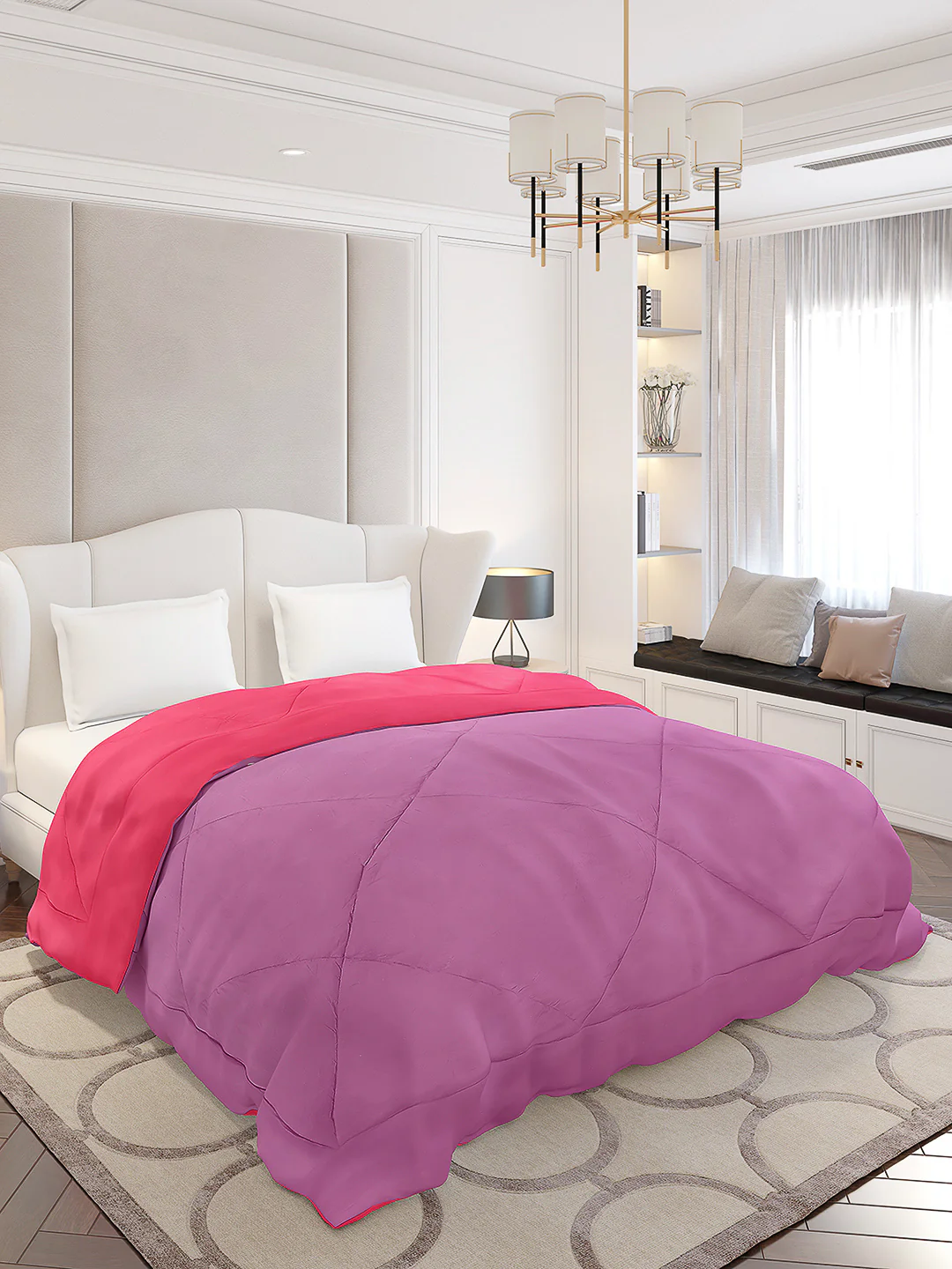 Solid Double Bed 210 GSM Comforter Ava for Mild Winter (Weight 0.9 kg) - Image 4