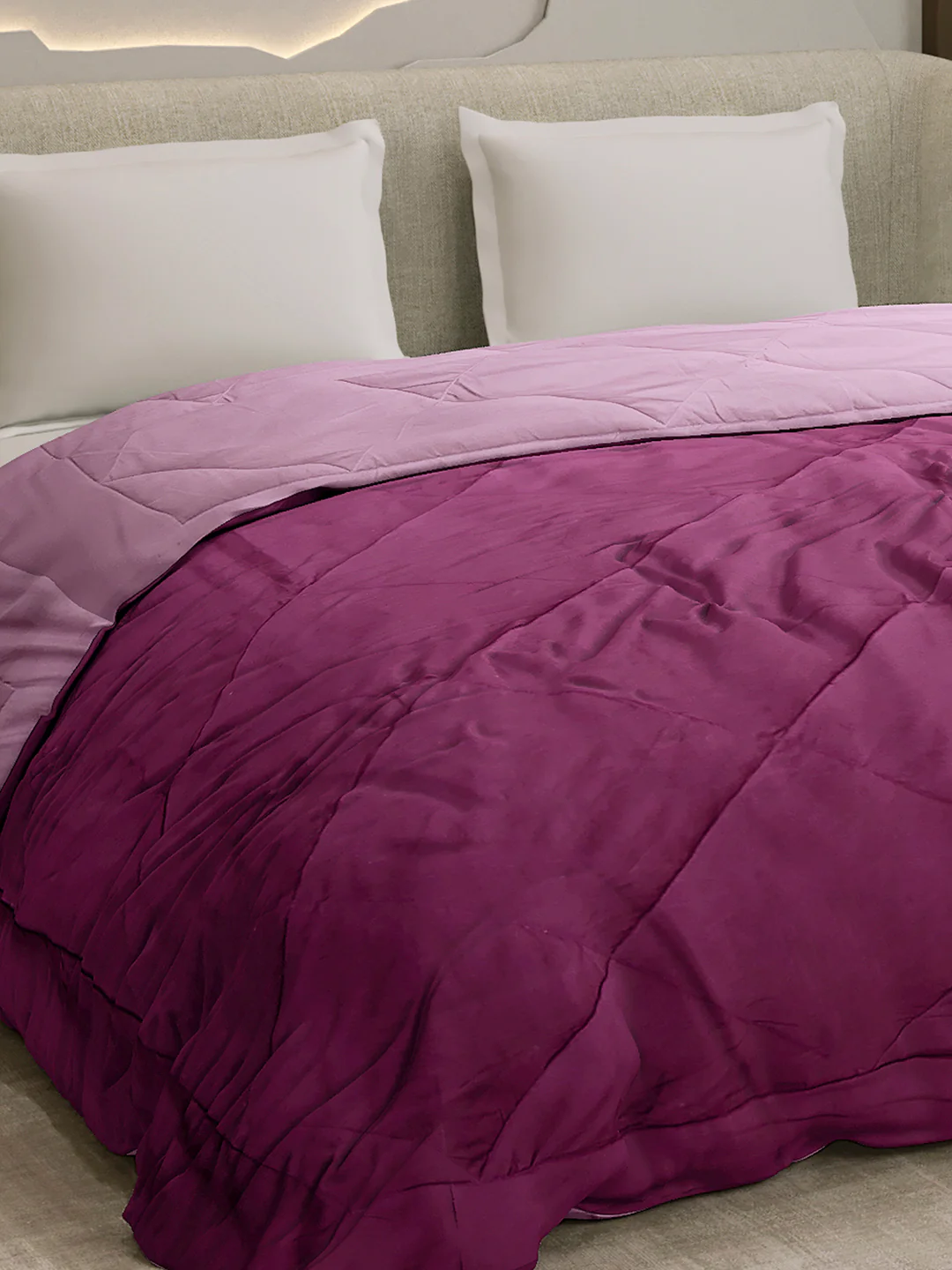 Solid Double Bed 3 Ply Comforter for AC Room - (Melange) - Image 6
