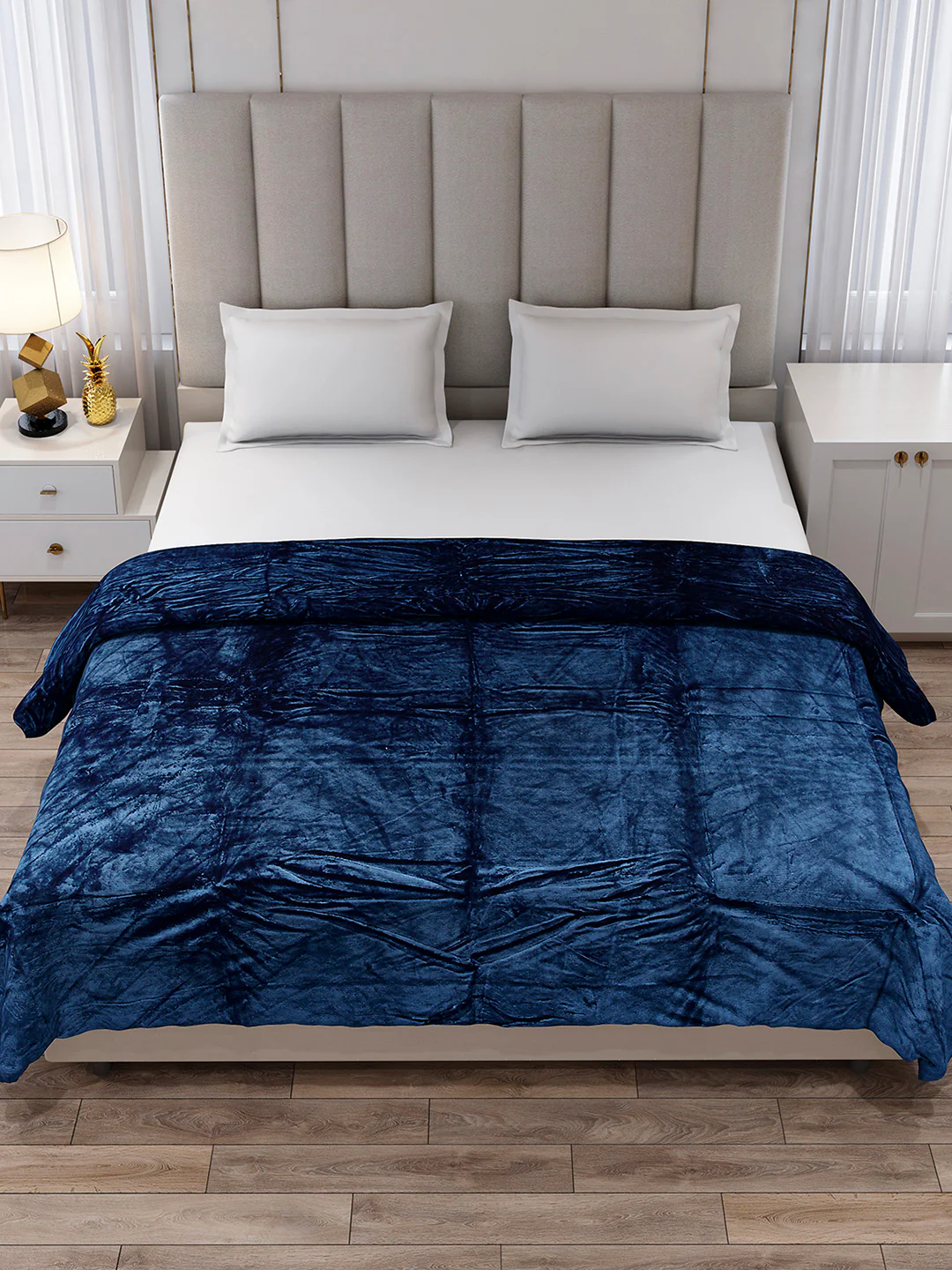 Solid Double Bed 300 GSM Blanket for AC Room - (Fusion) - Image 2