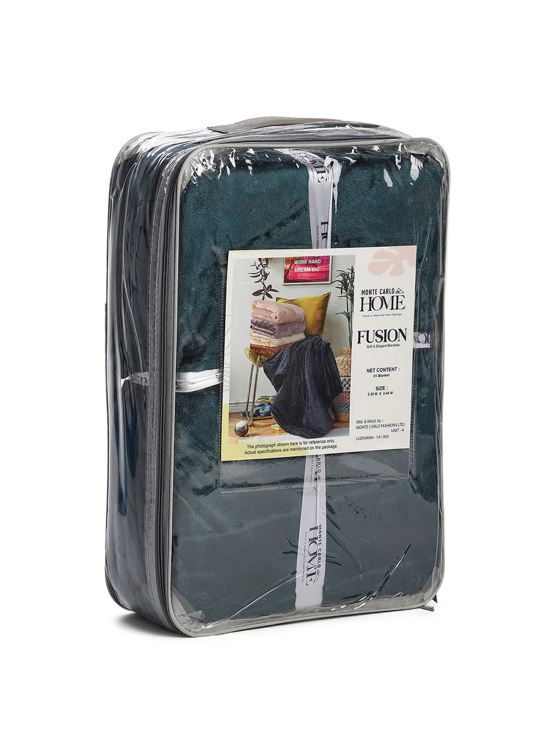 Solid Double Bed 300 GSM Blanket for AC Room - (Fusion) - Image 8