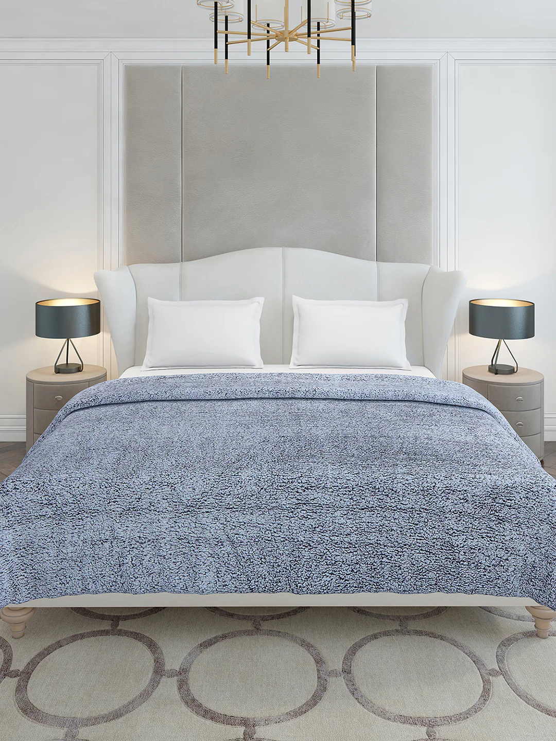 Solid Double Bed 300 GSM Blanket for AC Room - (Scotish) - Image 3