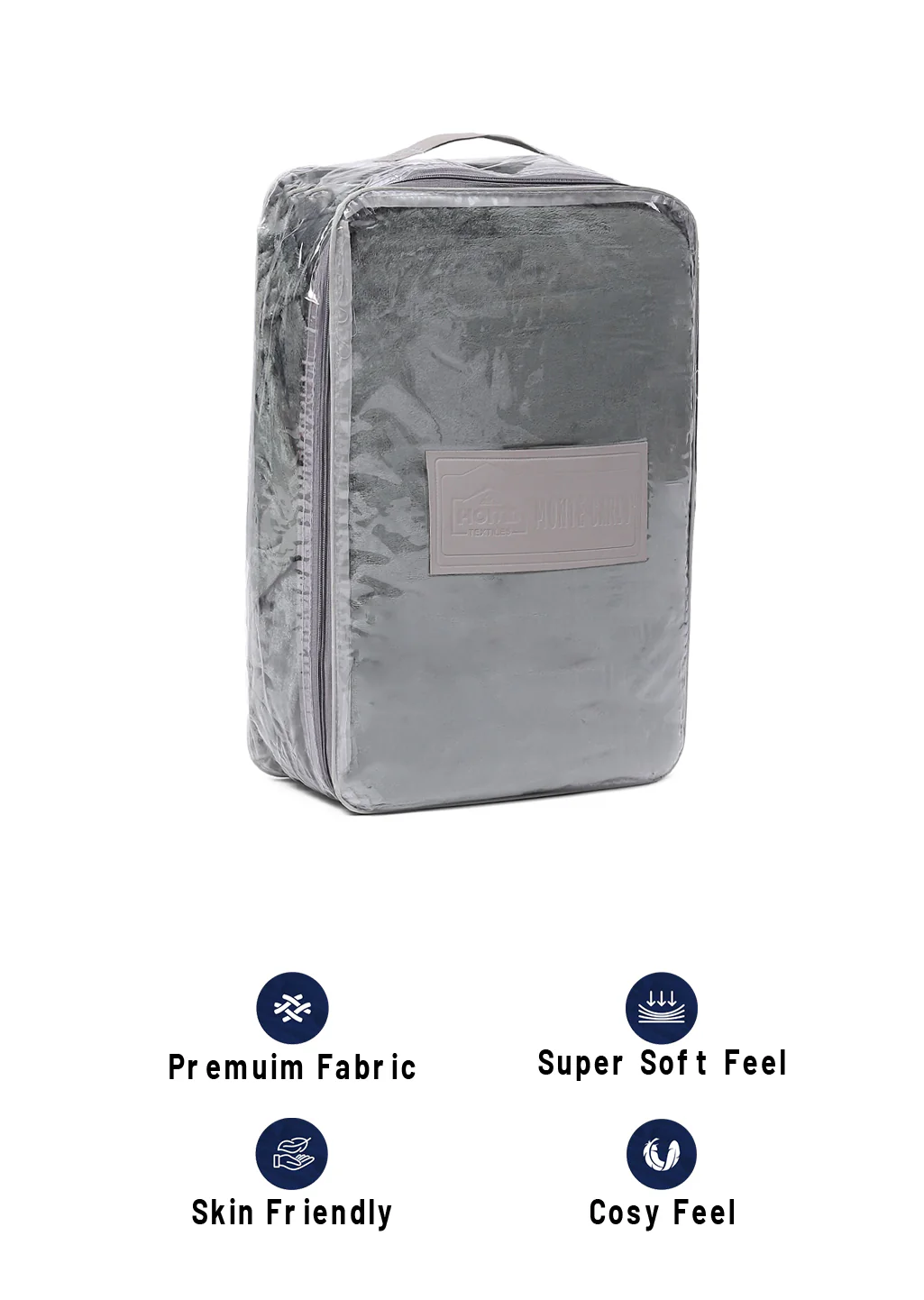 Solid Polyester Double Bed Blanket for AC Room - Image 8