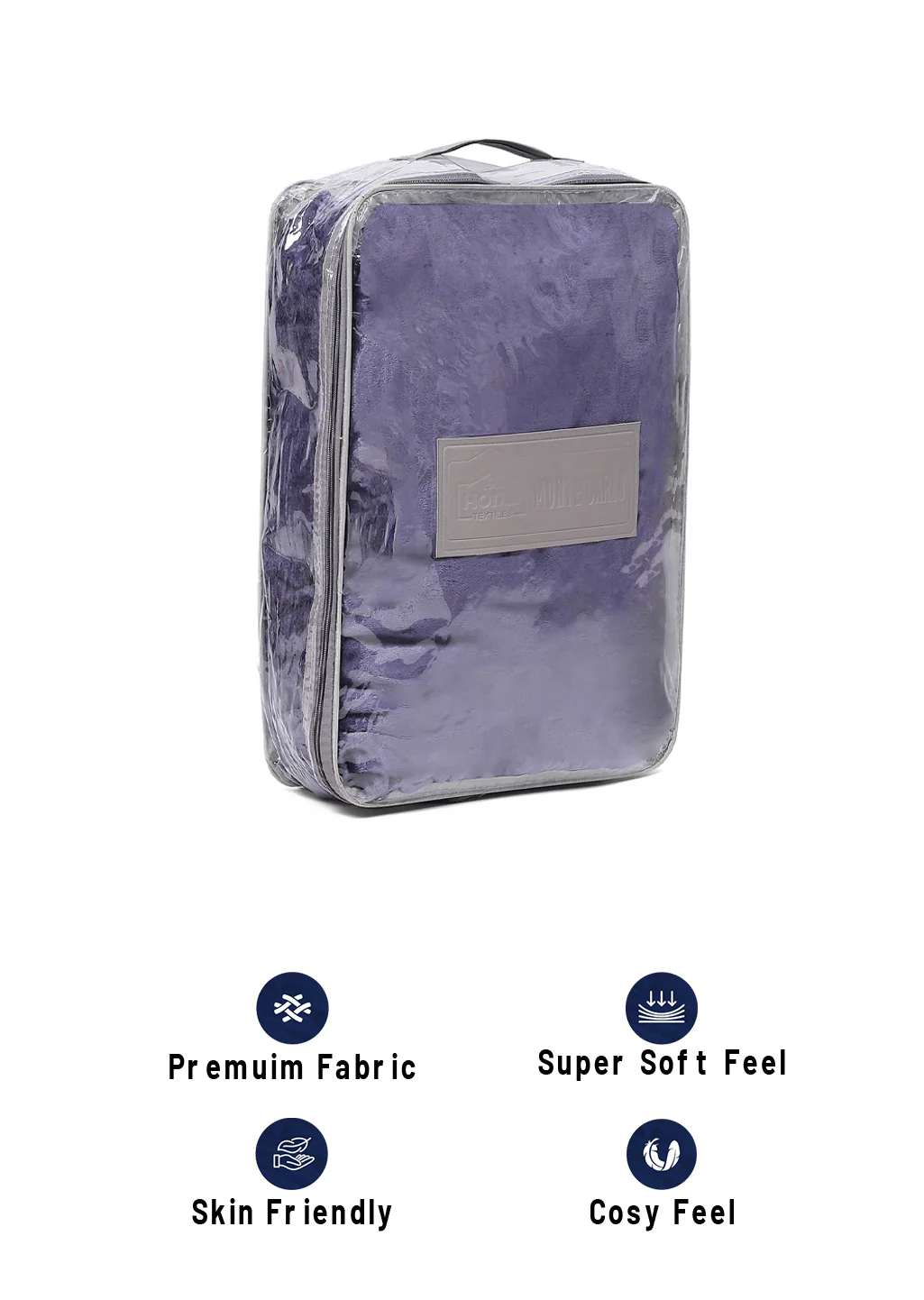 Solid Polyester Double Bed Blanket for AC Room - Image 8