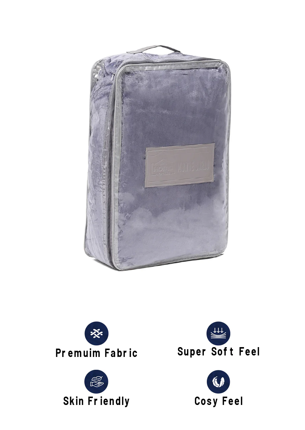 Solid Polyester Double Bed Blanket for AC Room - Image 8
