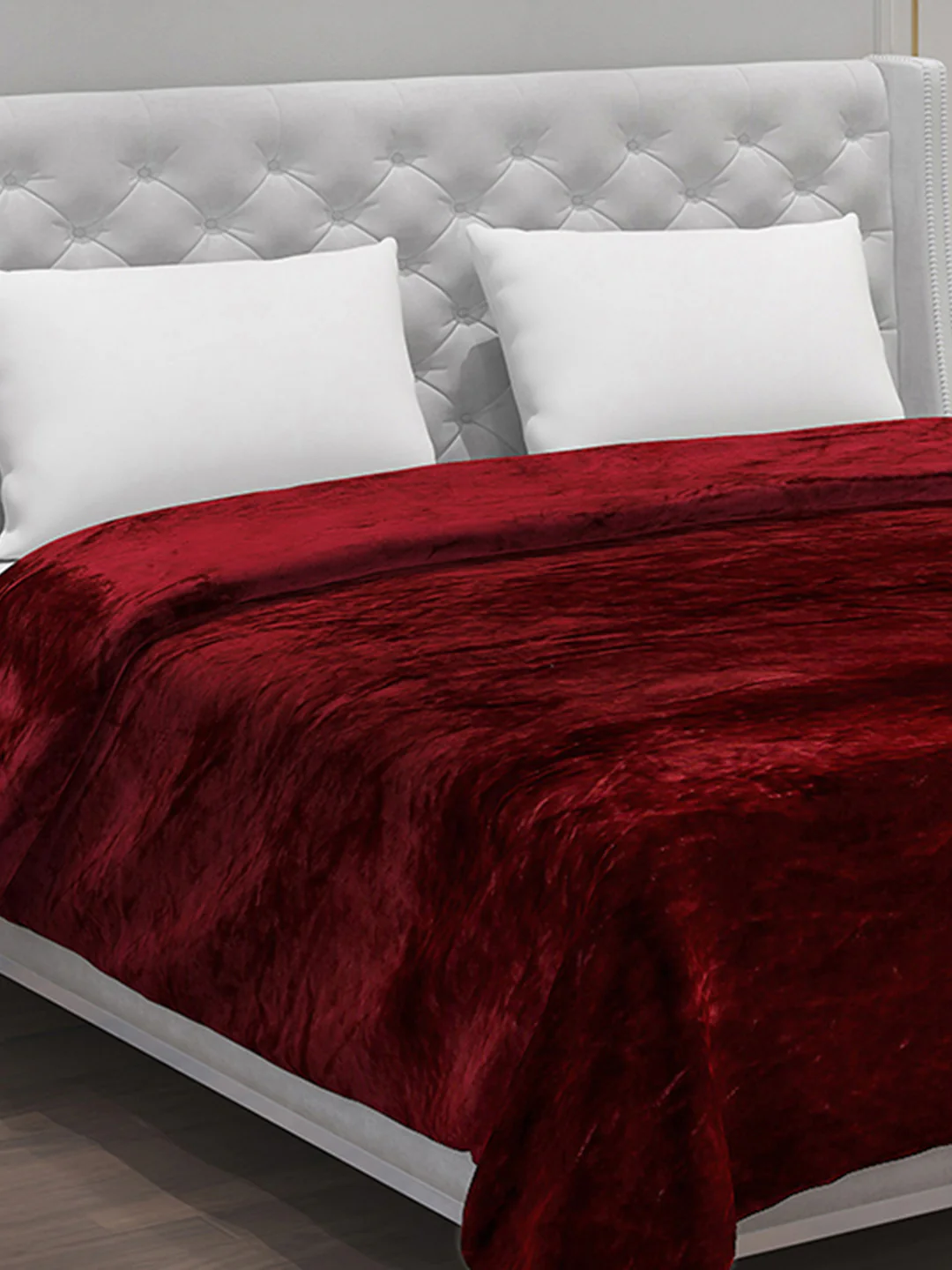 Solid Polyester Double Bed Blanket for AC Room - Image 4