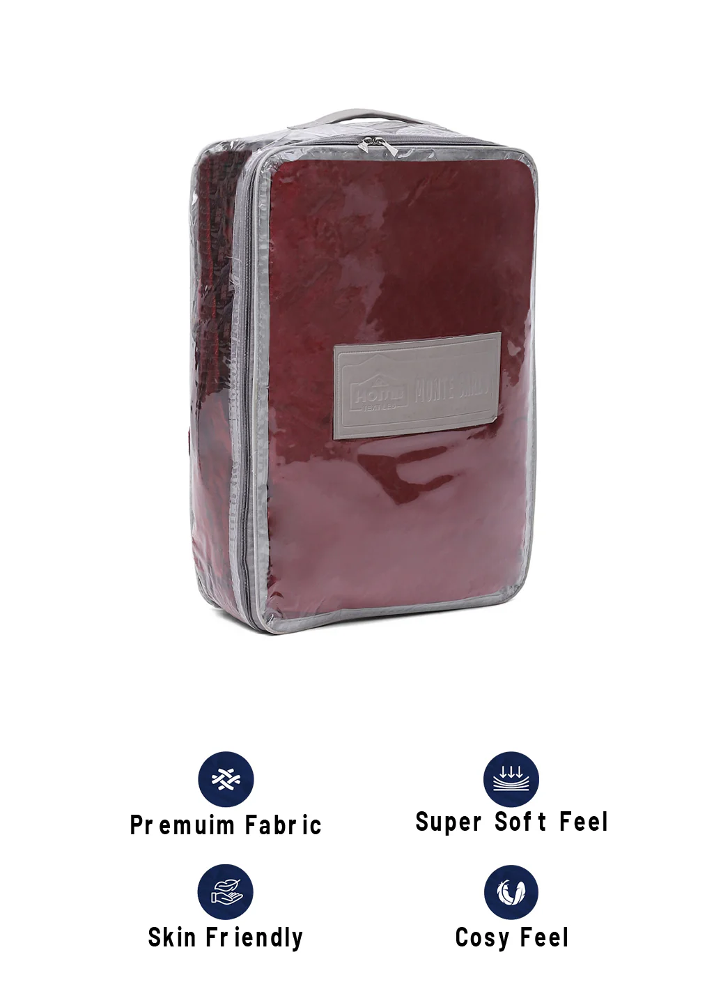 Solid Polyester Double Bed Blanket for AC Room - Image 8