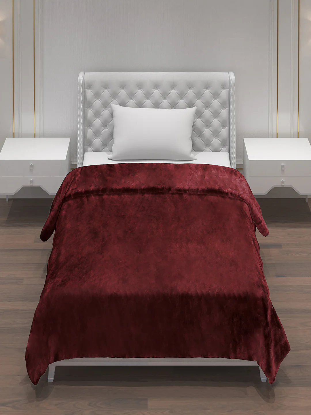 Solid Polyester Single Bed Blanket for AC Room - Image 2