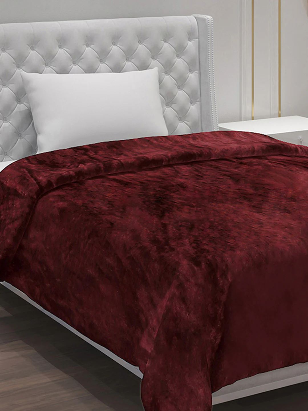 Solid Polyester Single Bed Blanket for AC Room - Image 4