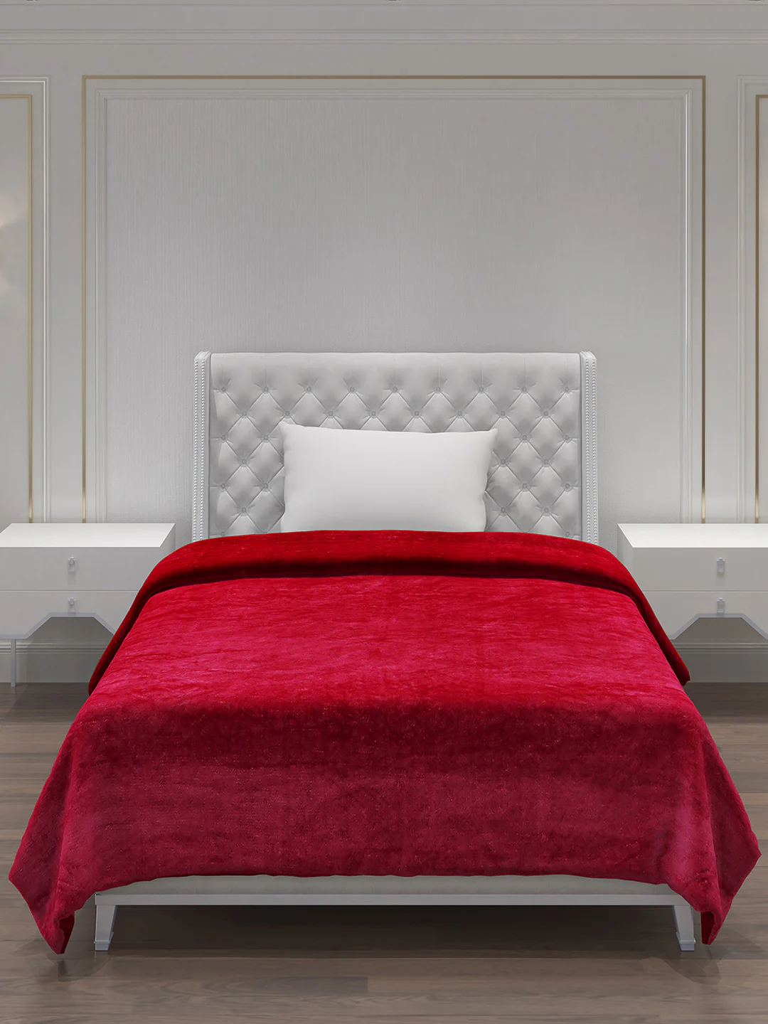 Solid Polyester Single Bed Blanket for AC Room - Image 3