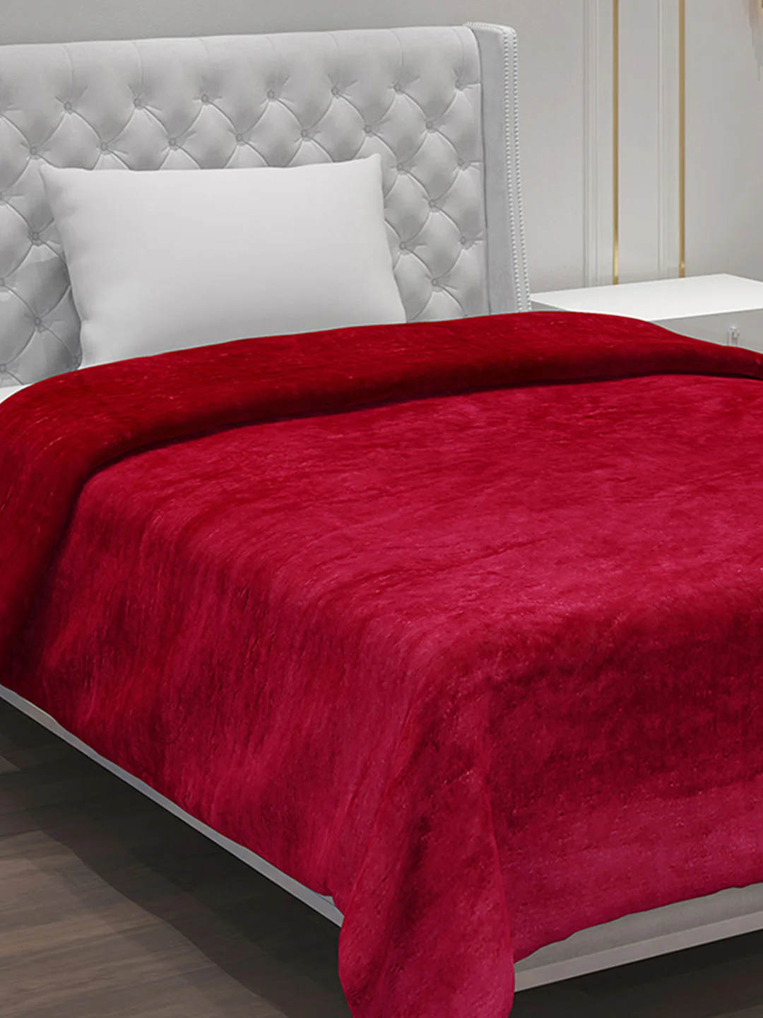 Solid Polyester Single Bed Blanket for AC Room - Image 4