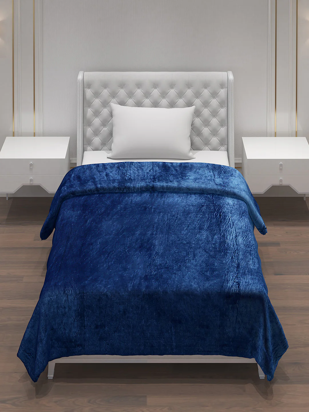 Solid Polyester Single Bed Blanket for AC Room - Image 2